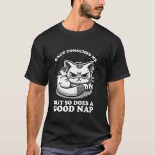 Woede Verteert Me Maar Een Goede Slaap Ook Boze Ka T-shirt
