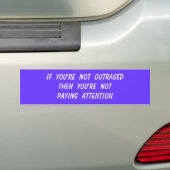 woedend bumpersticker (Op auto)