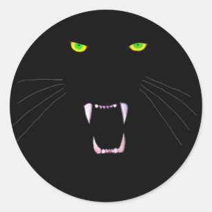 woedend ronde sticker