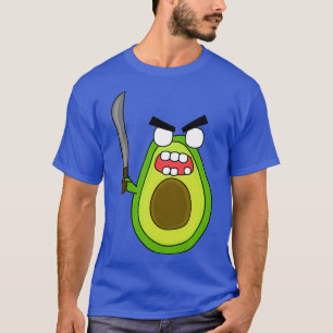 woedende zombie avocado t-shirt