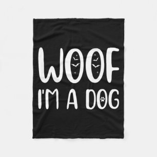 Woef Een Hond Grappig Halloween Hond Griezelige Pu Fleece Deken