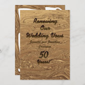 Woensdag 50ste Jubileum Uitnodiging 2Sided (Voorkant / Achterkant)