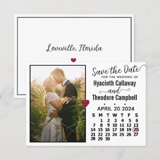 Woensdag april 2024 - kalender - Aangepaste foto w Save The Date