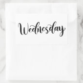 Woensdag - Calligraphy / Lettering Sticker (Tas)