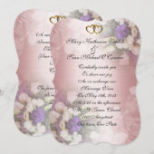 Woensdag De romantische florale uitnodiging (Voorkant / Achterkant)