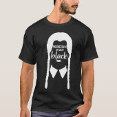 Woensdag Draag we Black T-shirt (Voorkant)