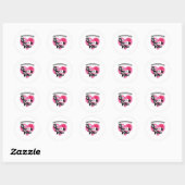 Woensdag hebben we Pink Funny Valentijn 1 Draag Ronde Sticker (Vel)