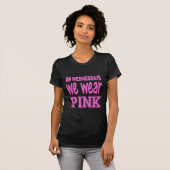 woensdag hebben we roze draag t-shirt (Voorkant volledig)