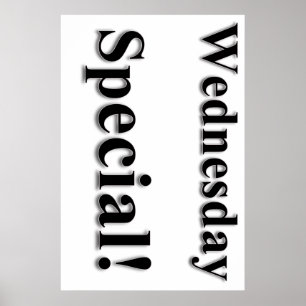 Woensdag Poster speciale schoonheidssalon