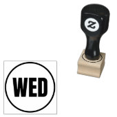 woensdag 	rubberstempel (Gestempeld)