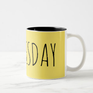 Woensdag Tweekleurige Koffiemok