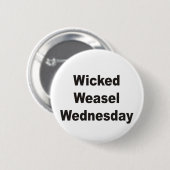 Woensdag woensdag ronde button 5,7 cm (Voorkant /achterkant)