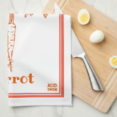 Woensdag wortel - keukenhanddoek (Quarter Fold)