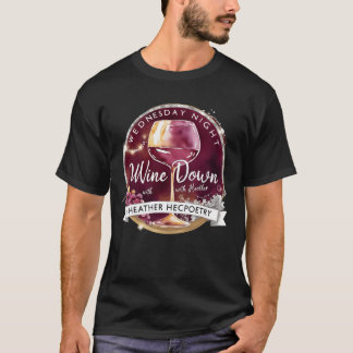 Woensdagavond Wine Down-jongen T-shirt