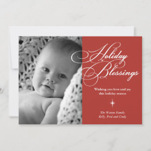 Woensdagochtend zegeningen heldere kerstkaart