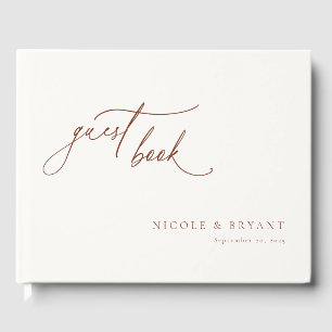 Woert Sienna Modern Minimalist Wedding Gastenboek