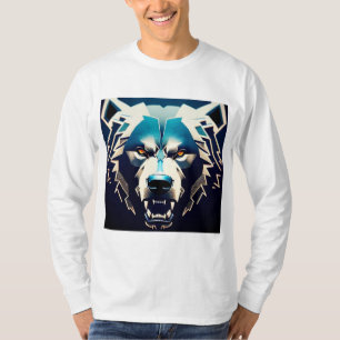 Woest gestileerde berenkunst met abstracte neonacc t-shirt