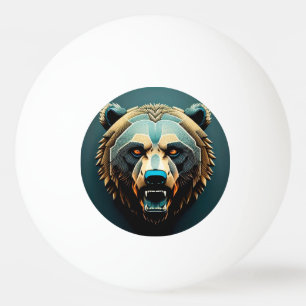 Woest gestileerde berenkunst pingpongballen