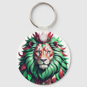 Woest Koning Premium Grafische Kunst P Sleutelhanger