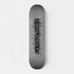 Woest Tatoeage Leigrijs Ombre Skateboard