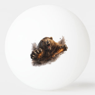 Woeste berenaanval – Power Animal Design Pingpongballen