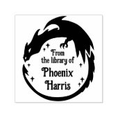 Woeste Fantasy Draak Uit de Bibliotheek van Zelfinktende Stempel (Design)