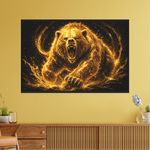 Woeste Gouden Beer Brul Kunst