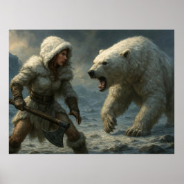Woeste ontmoeting in de Arctis Poster