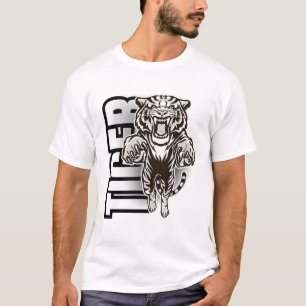 Woeste Tijgerbrul Grafisch T-shirt