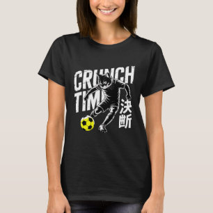 Woeste Voetbal Kat Manga Grafische T-shirt voor vr