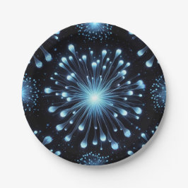 Woeste Vuurwerk Papieren Bordje