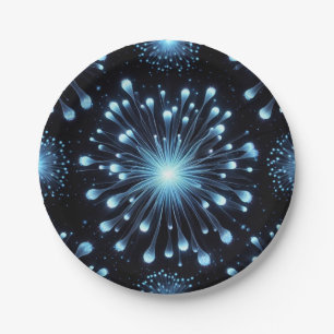 Woeste Vuurwerk Papieren Bordje
