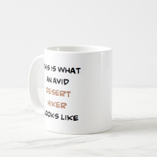 woeste wandelaarster koffiemok (Voorkant links)