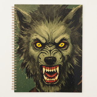 Woeste Weerwolf Horror Illustratie Planner