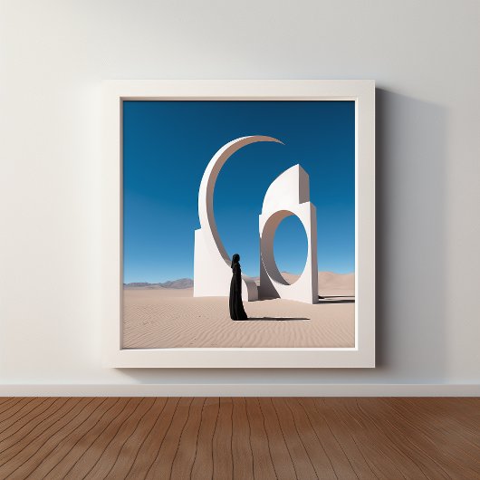 Woestijn Arcana: Fluisteren van de Kosmos Foto Afdruk