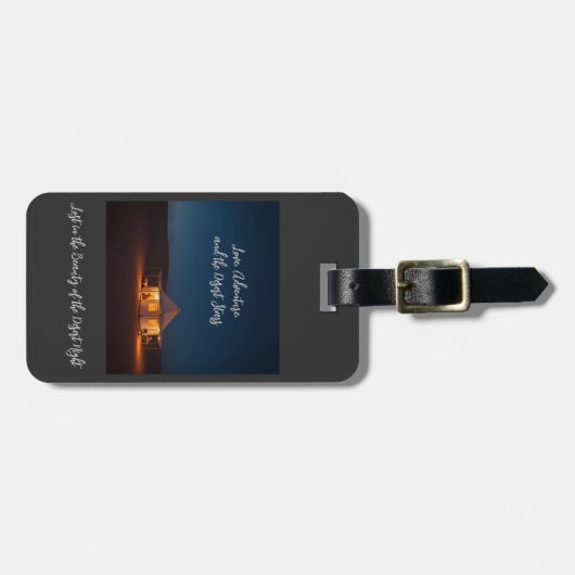 woestijn bagagelabel (Voorkant horizontaal)