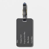 woestijn bagagelabel (Achterkant verticaal)