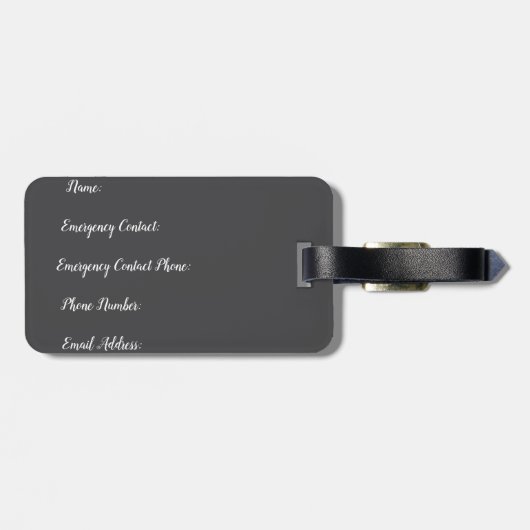 woestijn bagagelabel (Achterkant horizontaal)