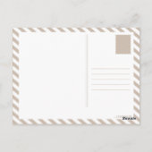 woestijn briefkaart (Achterkant)