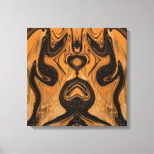 Woestijn Bruin Abstract  Ingepakt  Canvas Print (Voorkant)
