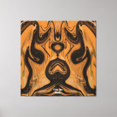 Woestijn Bruin Abstract  Op Canvas Print Gewikkeld (Voorkant)