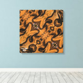 Woestijn Bruin Abstract  op Gewikkelde  Canvas Pri Afdruk (Insitu (Houten vloer))