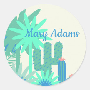 Woestijn Cactus Zuidwest Ronde Sticker