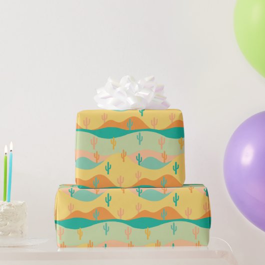 woestijn cadeaupapier (Feestgeschenken)