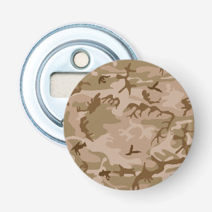 Woestijn camouflagepatroon, militair patroon, lege button flesopener