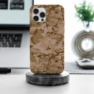 Woestijn camouflagepatroon, militair patroon, lege iPhone 15 pro max hoesje