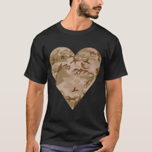 Woestijn camouflagepatroon, militair patroon, lege t-shirt