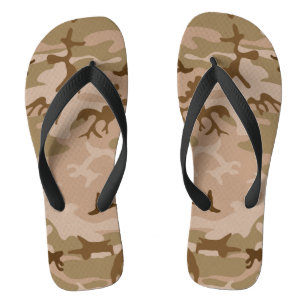 Woestijn camouflagepatroon, militair patroon, lege teenslippers