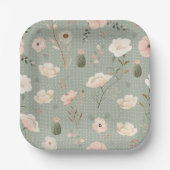 Woestijn chic papieren bordje (Voorkant)