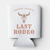 Woestijn Cowgirl Laatste Rodeo Blikjeskoeler (Achterkant)